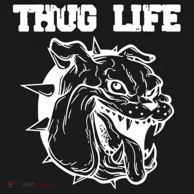 Thug Life Dog Tote Bag