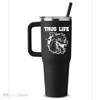 Thug Life Dog 40oz Vacuum Insulated Stainless Steel Travel Tumbler thumb 2