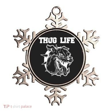 Thug Life Dog Ornament