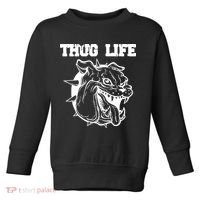Thug Life Dog Toddler Sweatshirt thumb 0