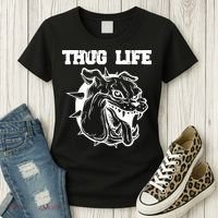 Thug Life Dog Women's T-Shirt thumb 3