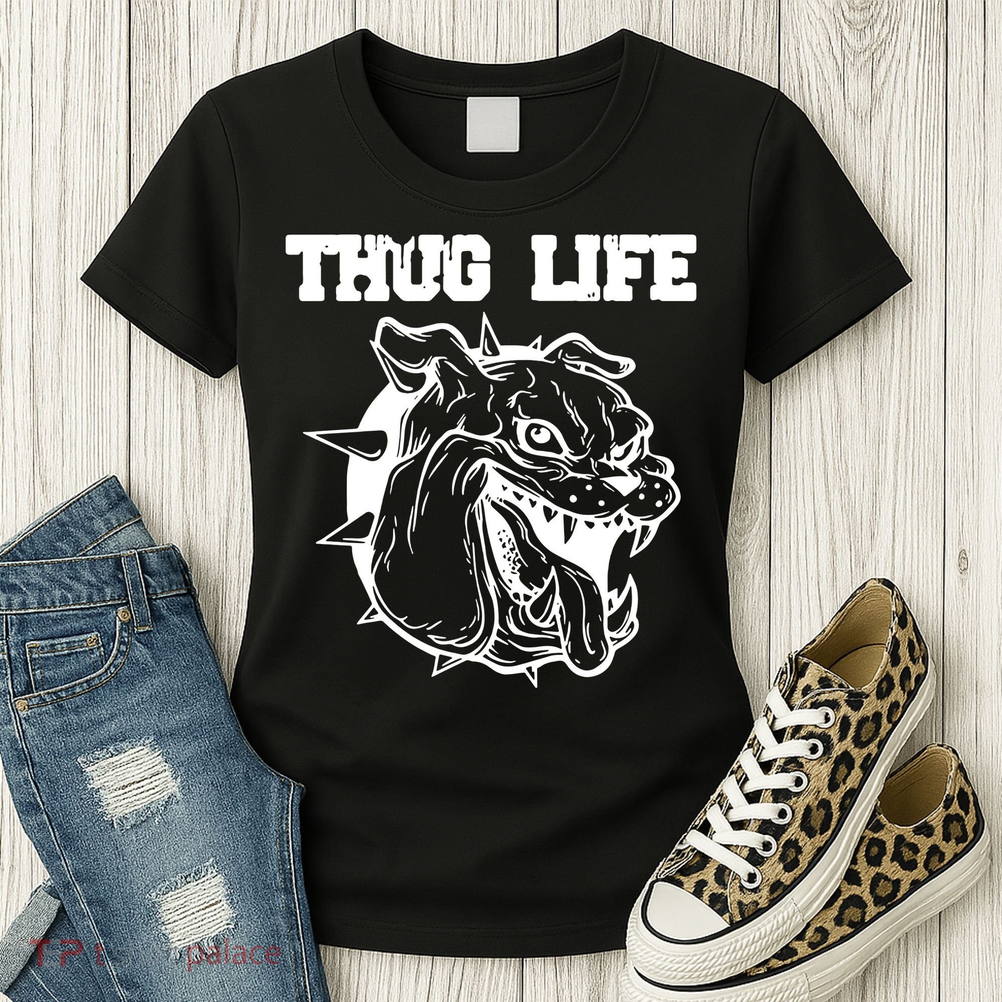 Thug Life Dog Women's T-Shirt