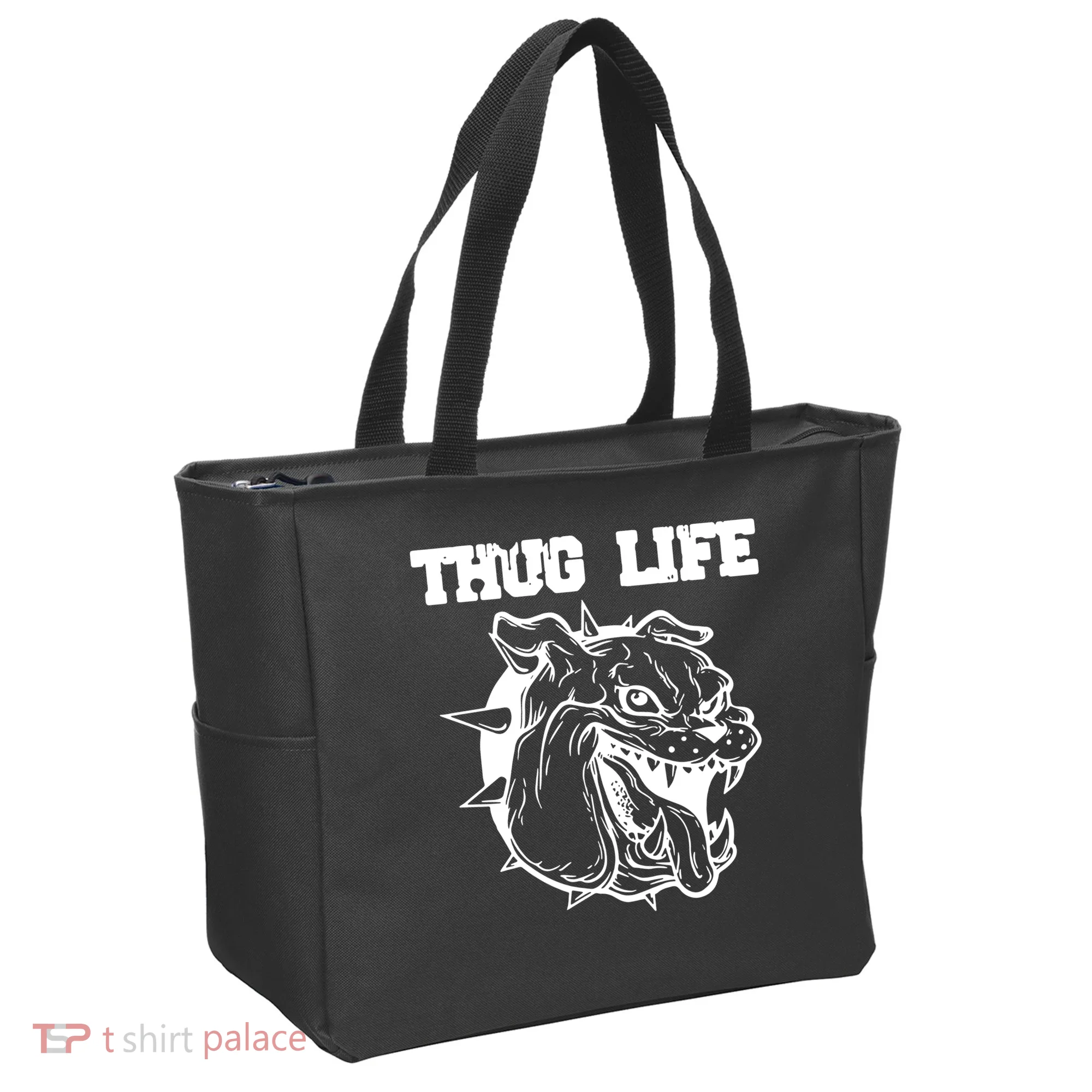 Thug Life Dog Tote Bag