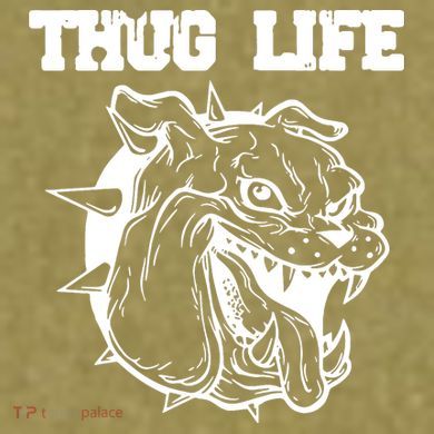 Thug Life Dog Garment-Dyed Women's Muscle Tee