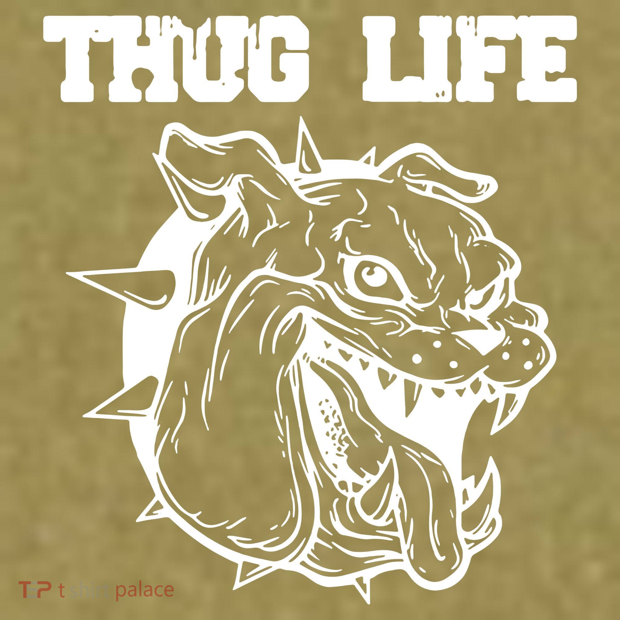 Thug Life Dog Garment-Dyed Women's Muscle Tee