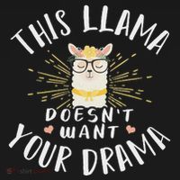 This Llama DoesnT Want Your Drama Polo thumb 3