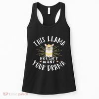 This Llama DoesnT Want Your Drama Women's Tank Top thumb 0