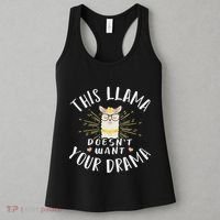 This Llama DoesnT Want Your Drama Women's Tank Top thumb 3