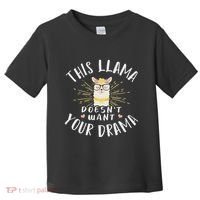 This Llama DoesnT Want Your Drama Toddler T-Shirt thumb 0
