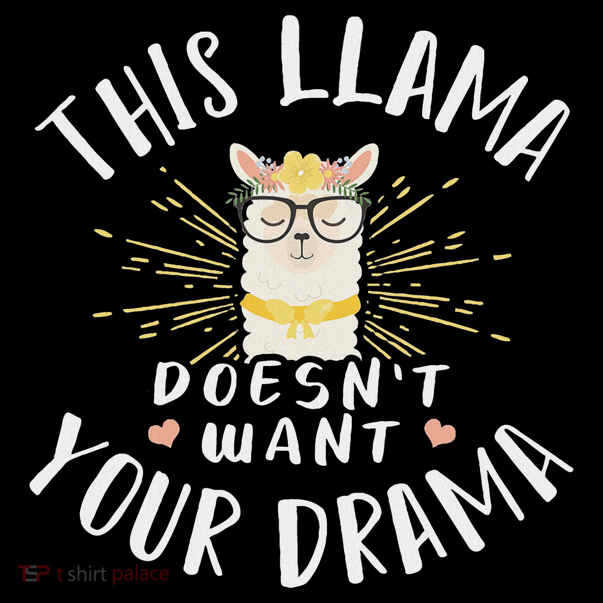 This Llama DoesnT Want Your Drama Women's T-Shirt