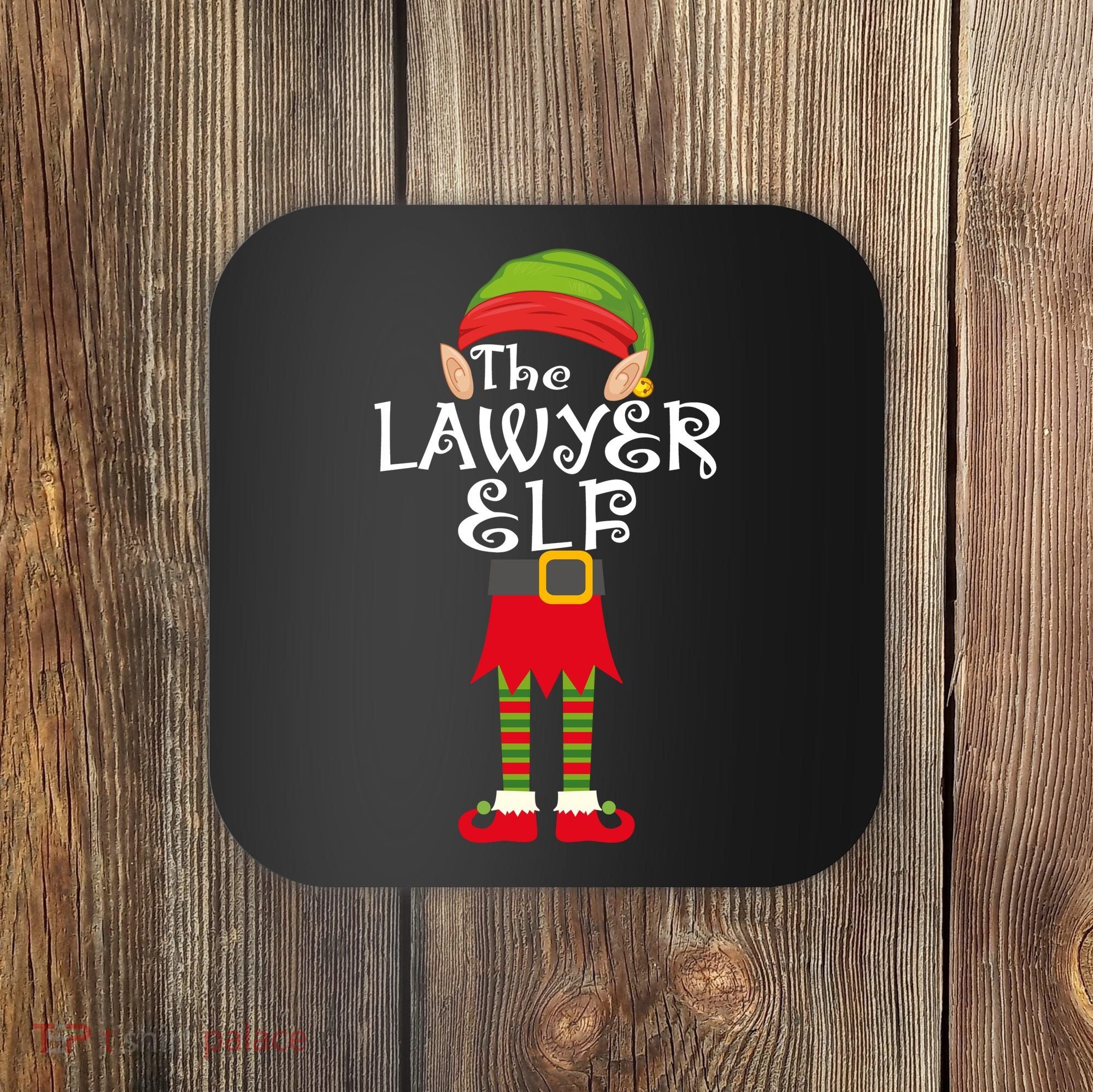 The Lawyer Elf Coaster