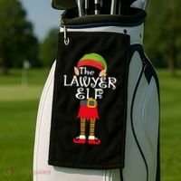 The Lawyer Elf Golf Towel thumb 2