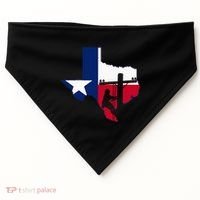 Texas Lineman Electrician Gift Tx Lone Star State Flag USA-Made Doggie Bandana thumb 0