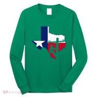 Texas Lineman Electrician Gift Tx Lone Star State Flag Long Sleeve Shirt thumb 0