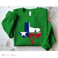 Texas Lineman Electrician Gift Tx Lone Star State Flag Sweatshirt thumb 2