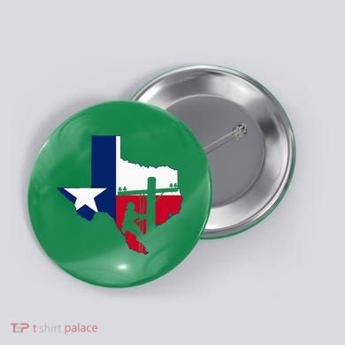Texas Lineman Electrician Gift Tx Lone Star State Flag Button