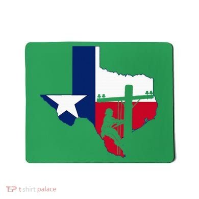 Texas Lineman Electrician Gift Tx Lone Star State Flag Mousepad