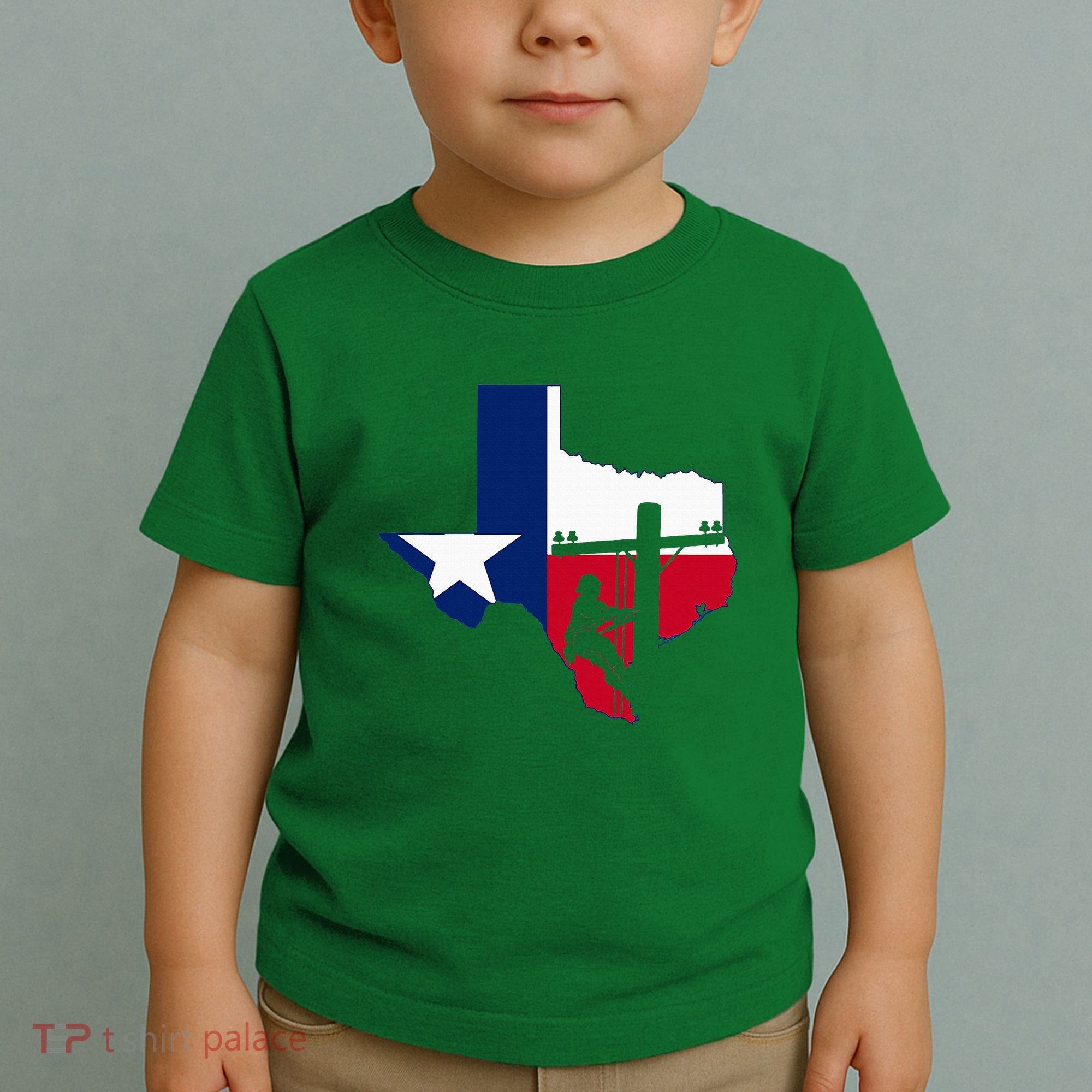 Texas Lineman Electrician Gift Tx Lone Star State Flag Toddler T-Shirt