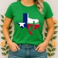 Texas Lineman Electrician Gift Tx Lone Star State Flag Women's T-Shirt thumb 2