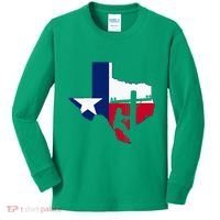 Texas Lineman Electrician Gift Tx Lone Star State Flag Kids Long Sleeve Shirt thumb 0