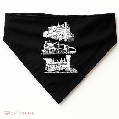 Train Locomotive Engine Railroad Model Builder Retro Vintage Meaningful Gift USA-Made Doggie Bandana