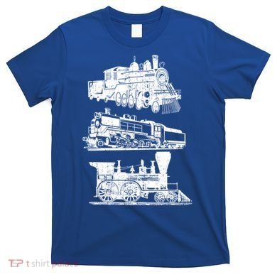 Train Locomotive Engine Railroad Model Builder Retro Vintage Meaningful Gift T-Shirt