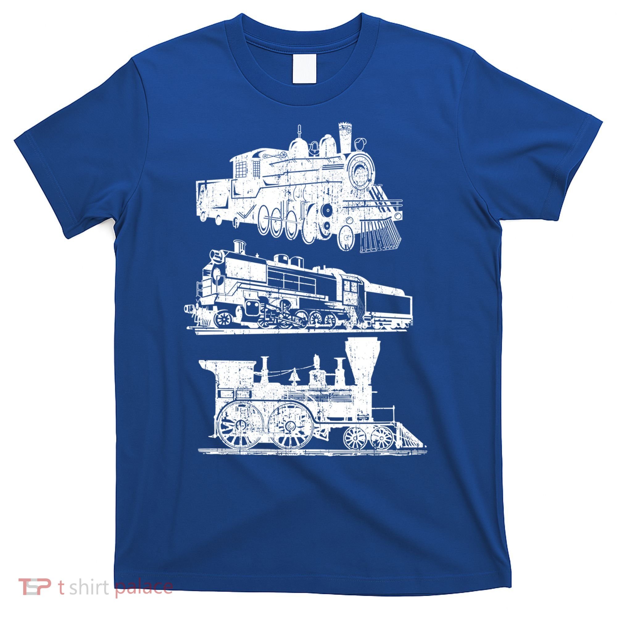 Train Locomotive Engine Railroad Model Builder Retro Vintage Meaningful Gift T-Shirt