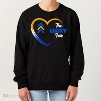 The Lucky Few Down Syndrome Awareness Heart Women's Sweatshirt thumb 0