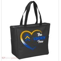 The Lucky Few Down Syndrome Awareness Heart Tote Bag thumb 2