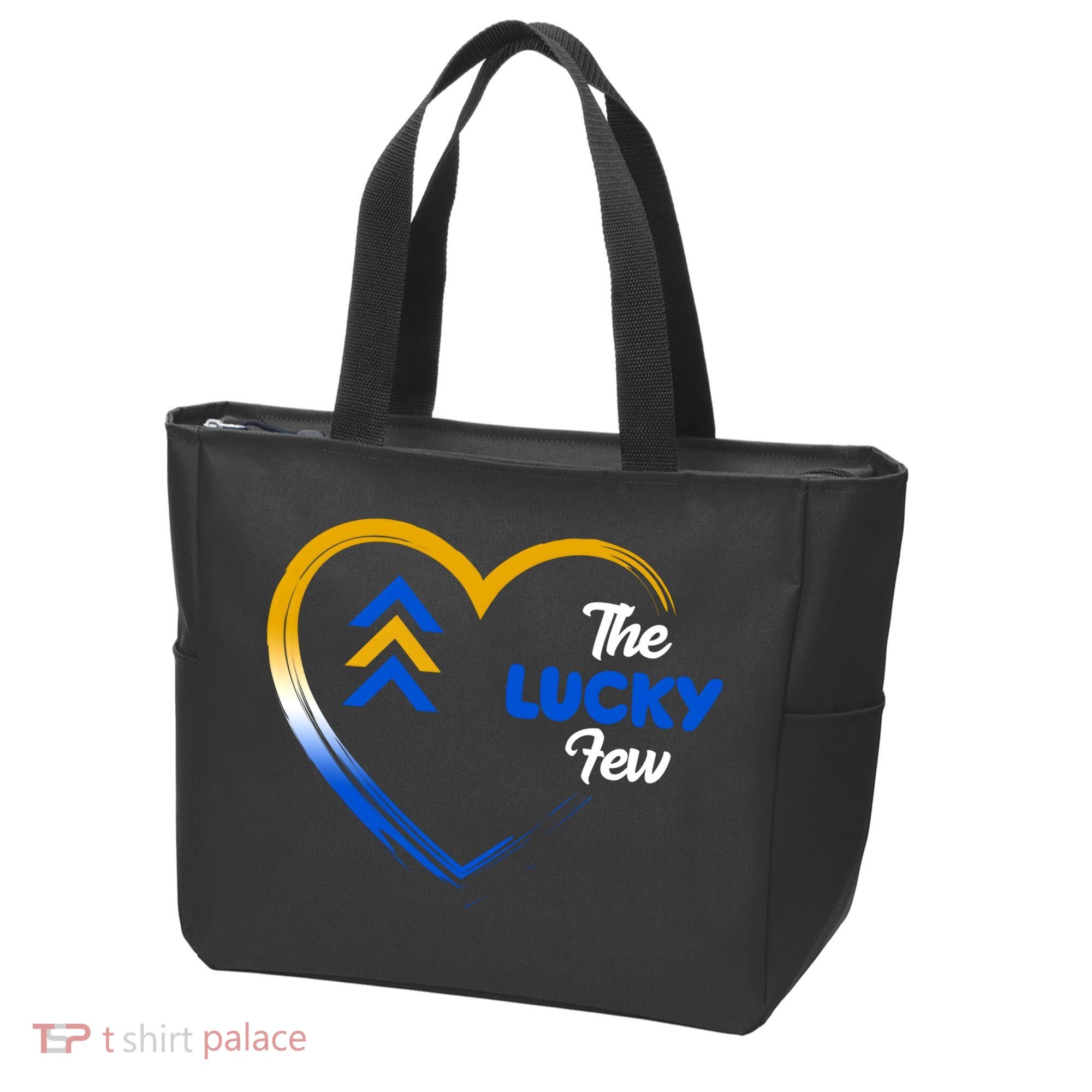 The Lucky Few Down Syndrome Awareness Heart Tote Bag
