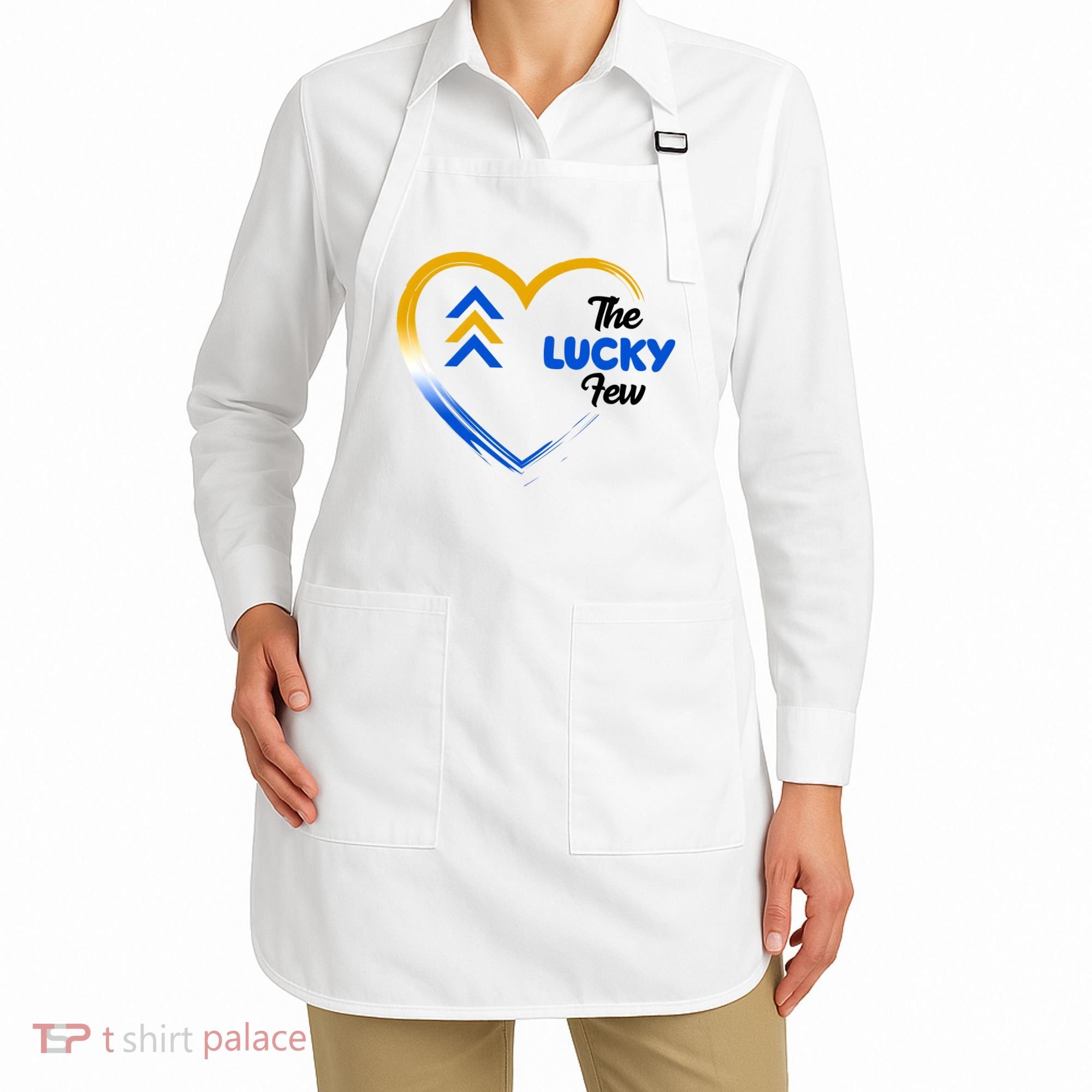 The Lucky Few Down Syndrome Awareness Heart Apron