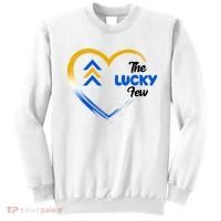 The Lucky Few Down Syndrome Awareness Heart Sweatshirt thumb 0