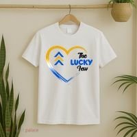 The Lucky Few Down Syndrome Awareness Heart T-Shirt thumb 2