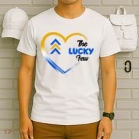 The Lucky Few Down Syndrome Awareness Heart T-Shirt thumb 6
