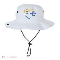 The Lucky Few Down Syndrome Awareness Heart Bucket Hat thumb 0