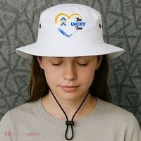 The Lucky Few Down Syndrome Awareness Heart Bucket Hat thumb 3