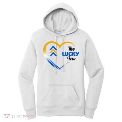 The Lucky Few Down Syndrome Awareness Heart Women's Hoodie