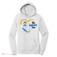 The Lucky Few Down Syndrome Awareness Heart Women's Hoodie thumb 0