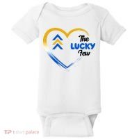The Lucky Few Down Syndrome Awareness Heart Baby Bodysuit thumb 0
