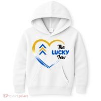 The Lucky Few Down Syndrome Awareness Heart Kids Hoodie thumb 0