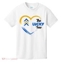 The Lucky Few Down Syndrome Awareness Heart Kids T-Shirt thumb 0