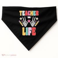 Teacher Life Fun School USA-Made Doggie Bandana thumb 0