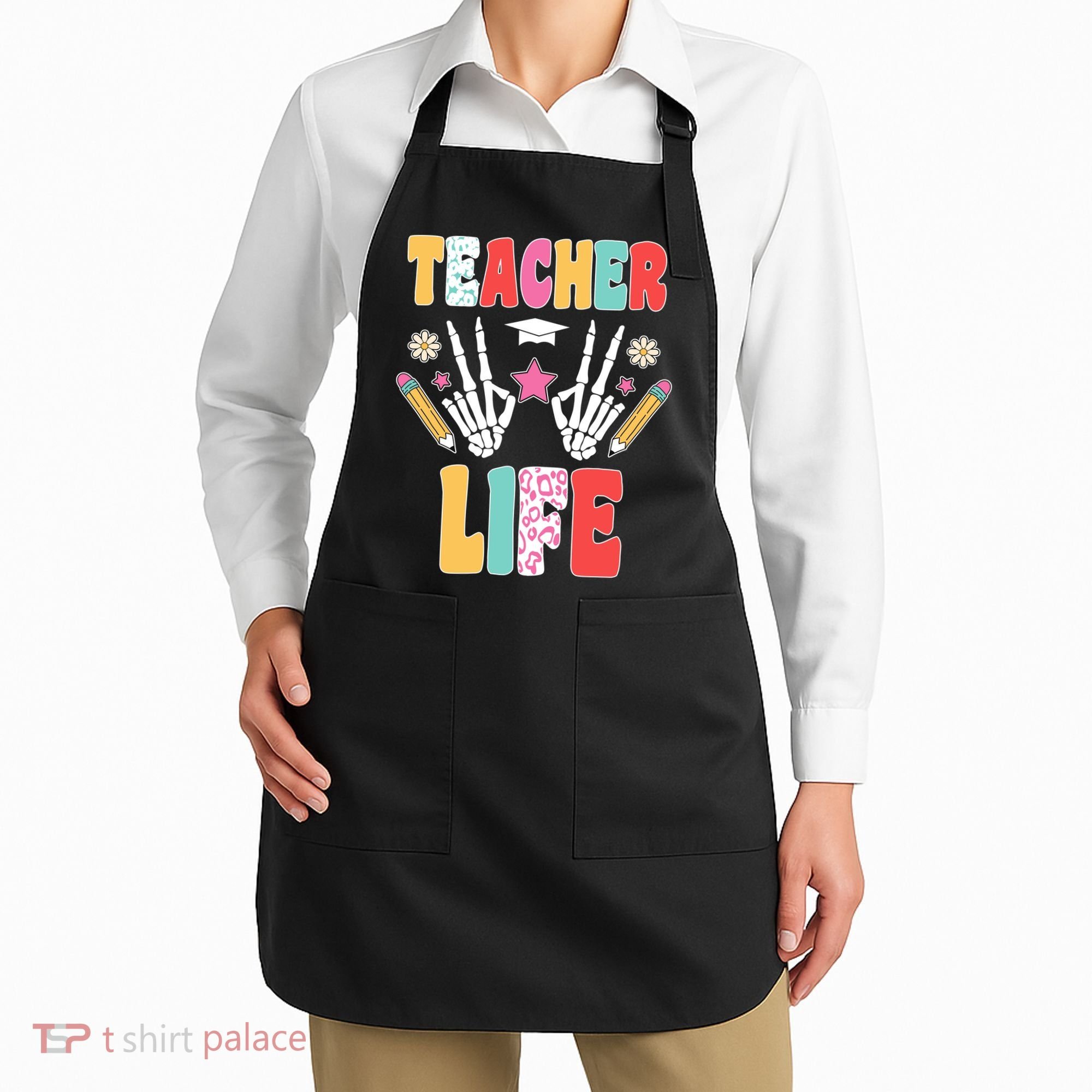 Teacher Life Fun School Apron