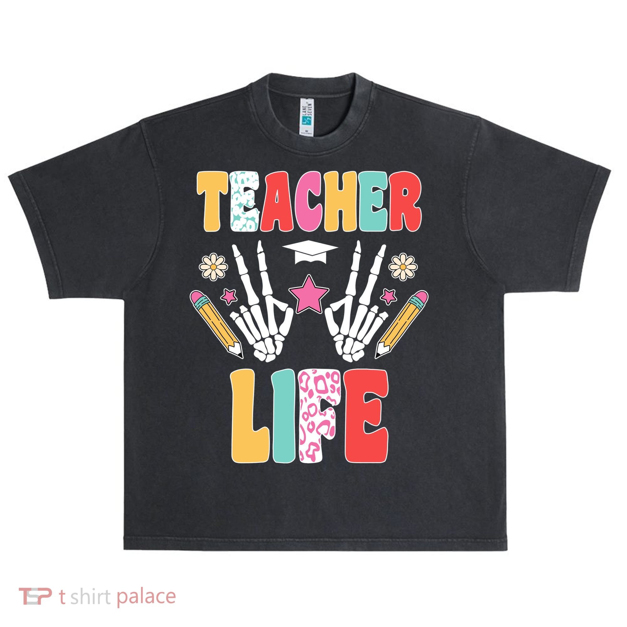 Teacher Life Fun School Urban Oversized Heavyweight T-Shirt