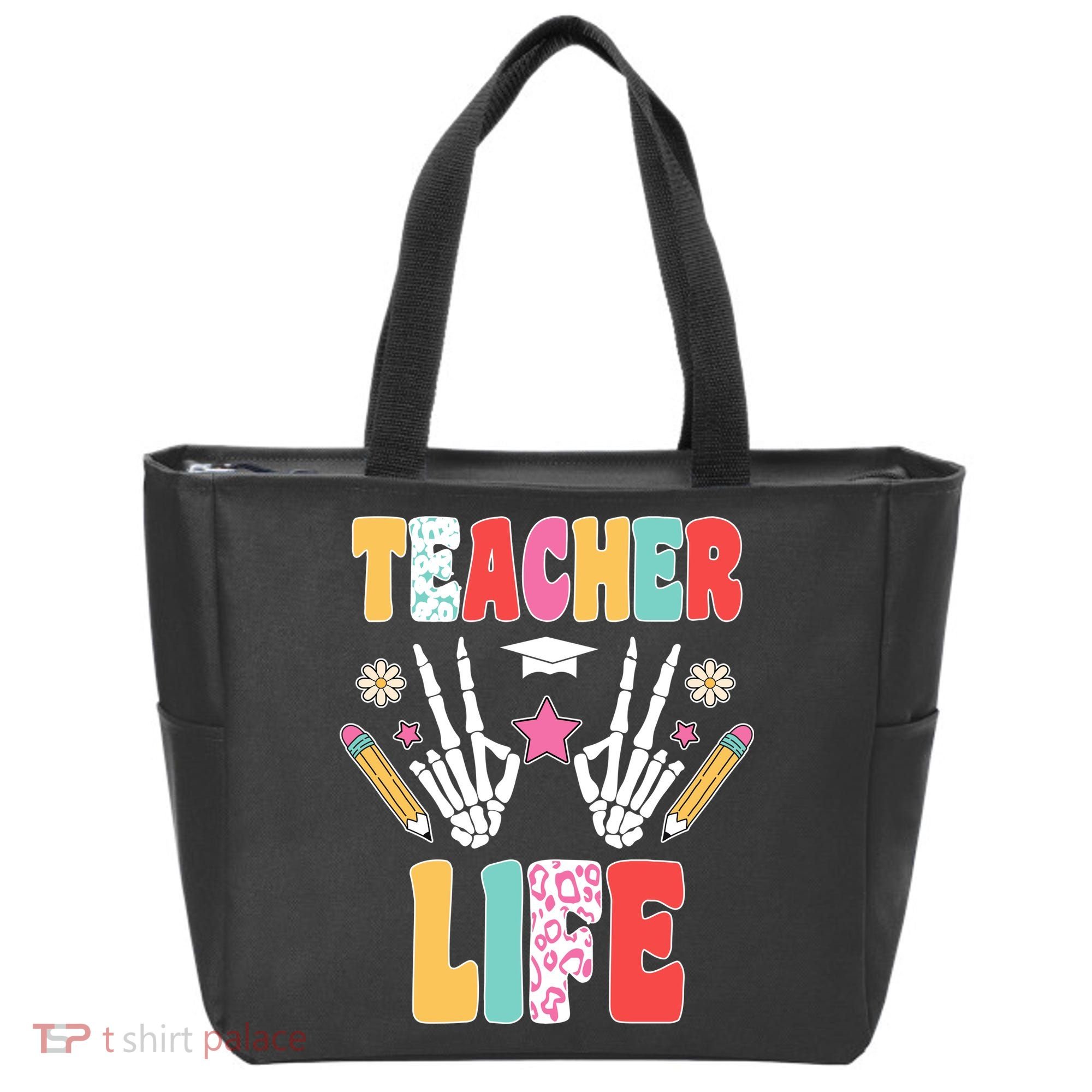 Teacher Life Fun School Tote Bag
