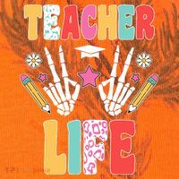 Teacher Life Fun School Kati Licensed 12" Camo Cuffed Beanie thumb 2