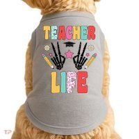 Teacher Life Fun School Doggie Tank thumb 0