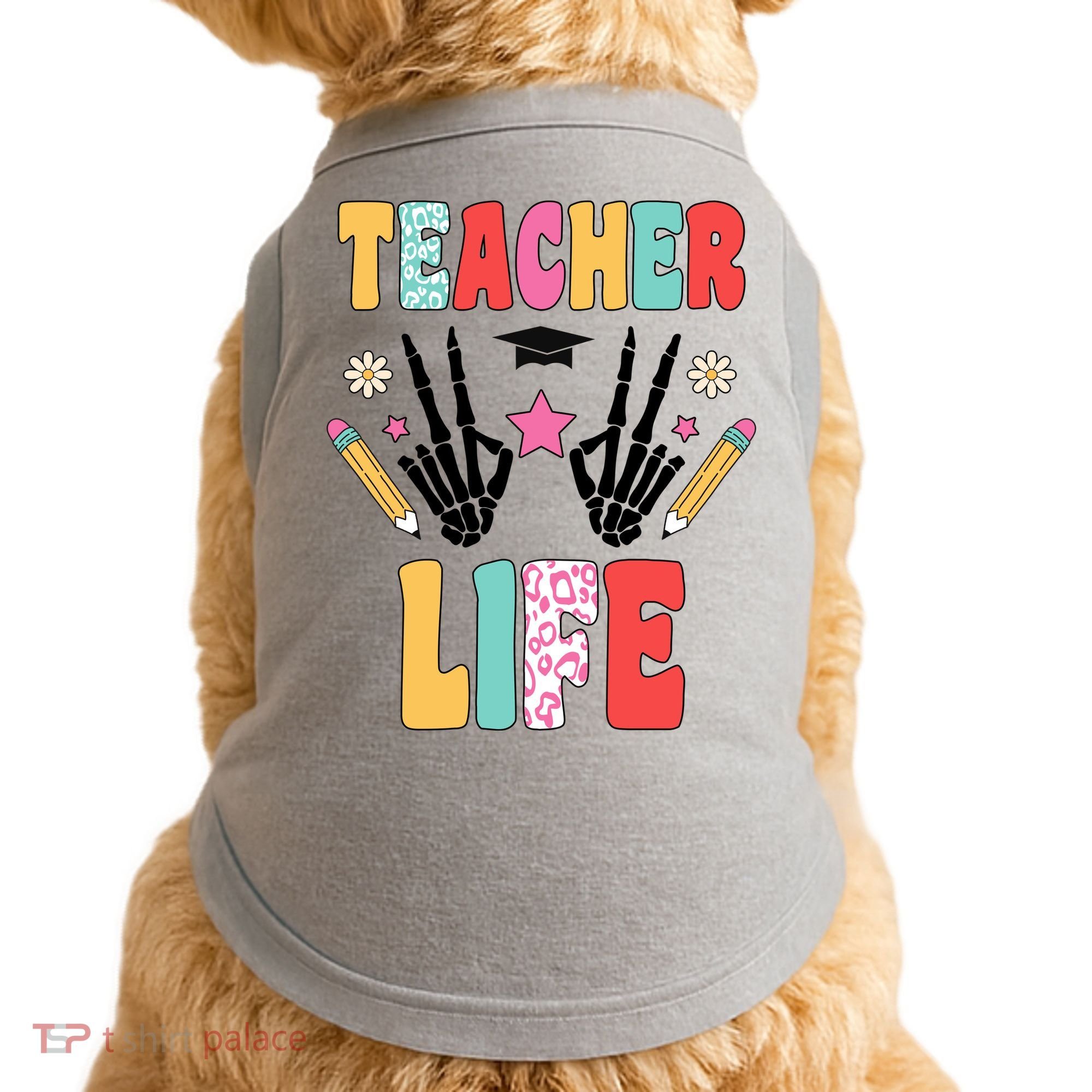 Teacher Life Fun School Doggie Tank