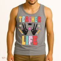 Teacher Life Fun School Tank Top thumb 3