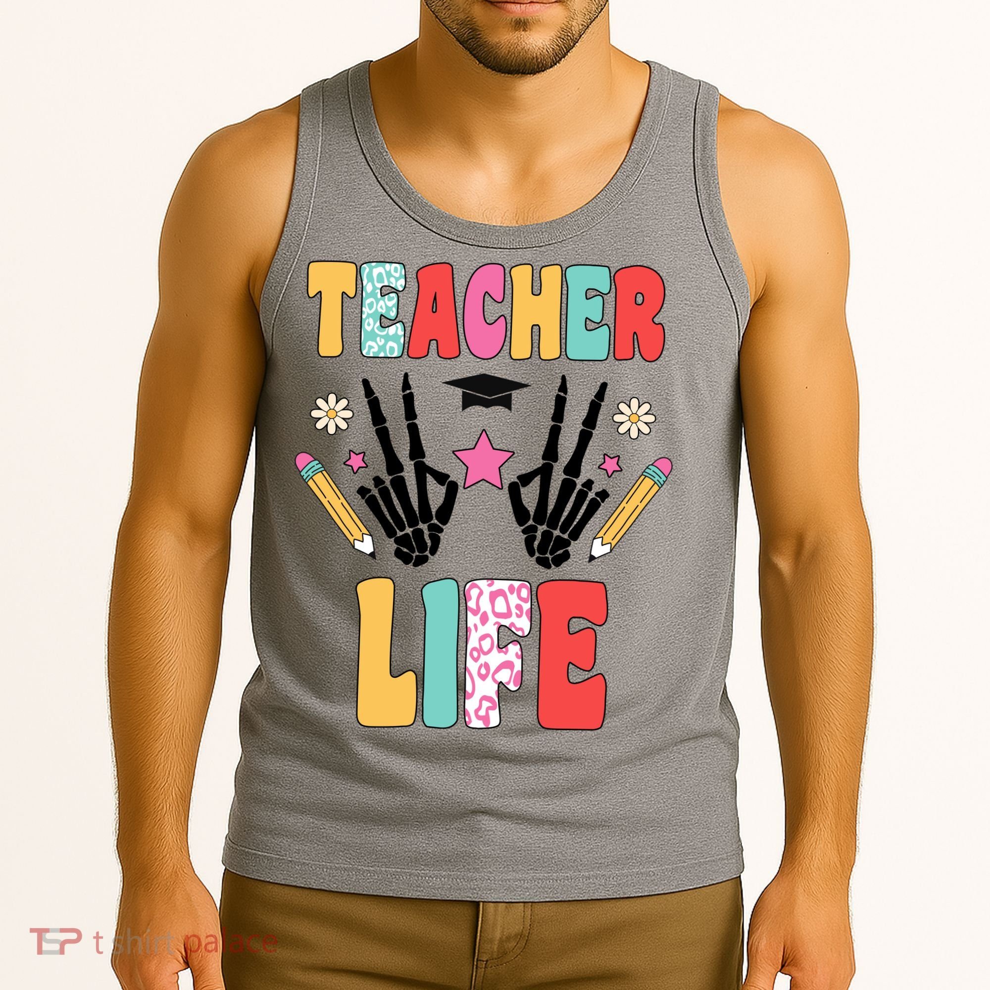 Teacher Life Fun School Tank Top